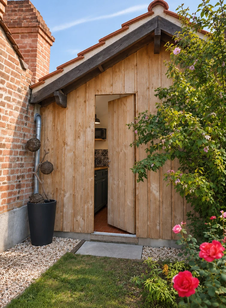 Entrée indépendante du gîte