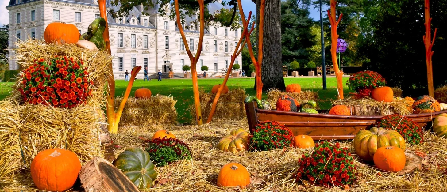 Le château de Cheverny et ses décorations d’automne